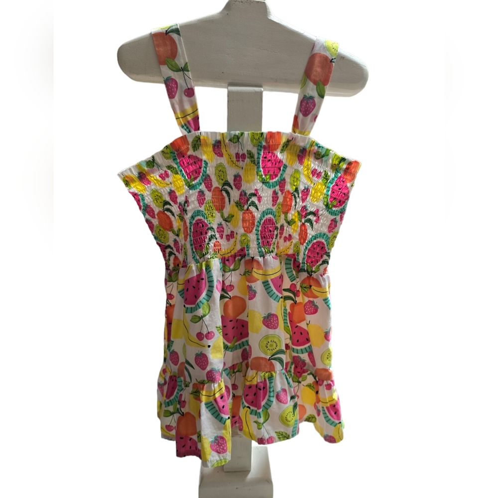 🥳 3/$30 Gymboree Girls Fruit Ruffle Tank Top Size 12 - Picture 2 of 4